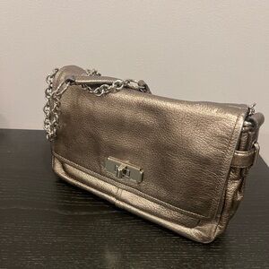 Coach Chelsea Flap Metallic Leather